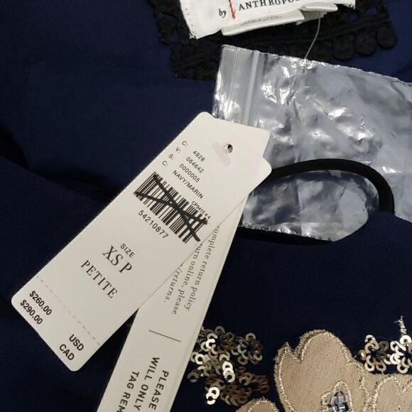 Anthropologie Allaire Embroidered Slip Dress Size XS - Picture 6 of 7